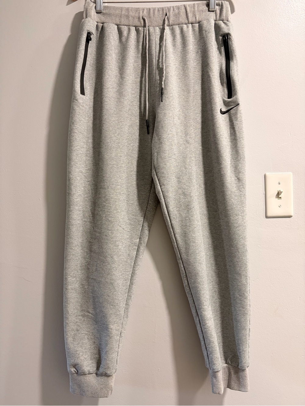 Nike Light Grey Fleece Jogger Sweatpants